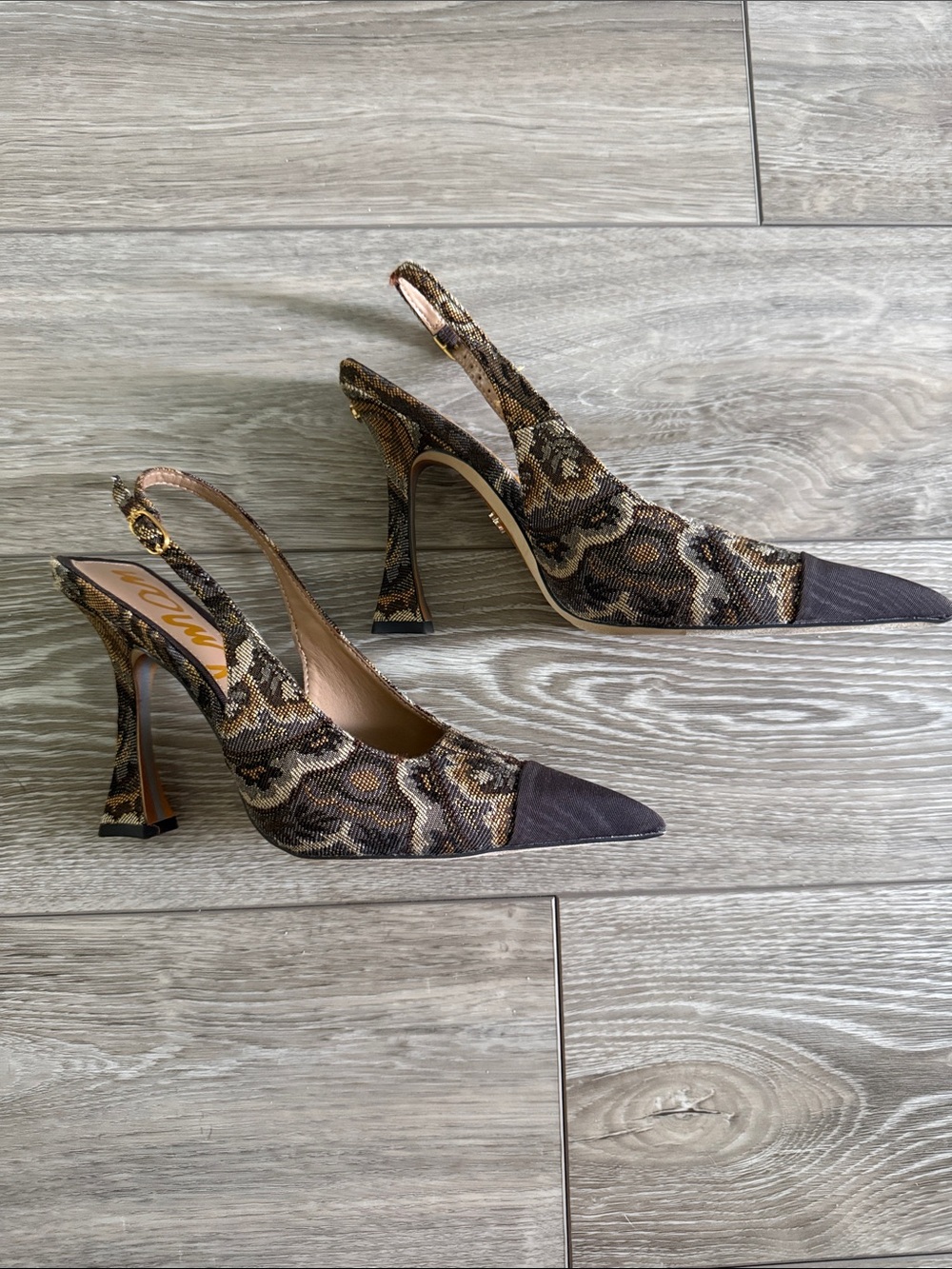 NWT Sam Edelman Sling back Heels, Sz 6.5 - Picture 2 of 9